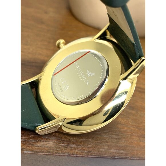 Olivia Burton Women\'s Watch 24000067 Quartz Gold Green Dial Leather Strap 40mm main image 11